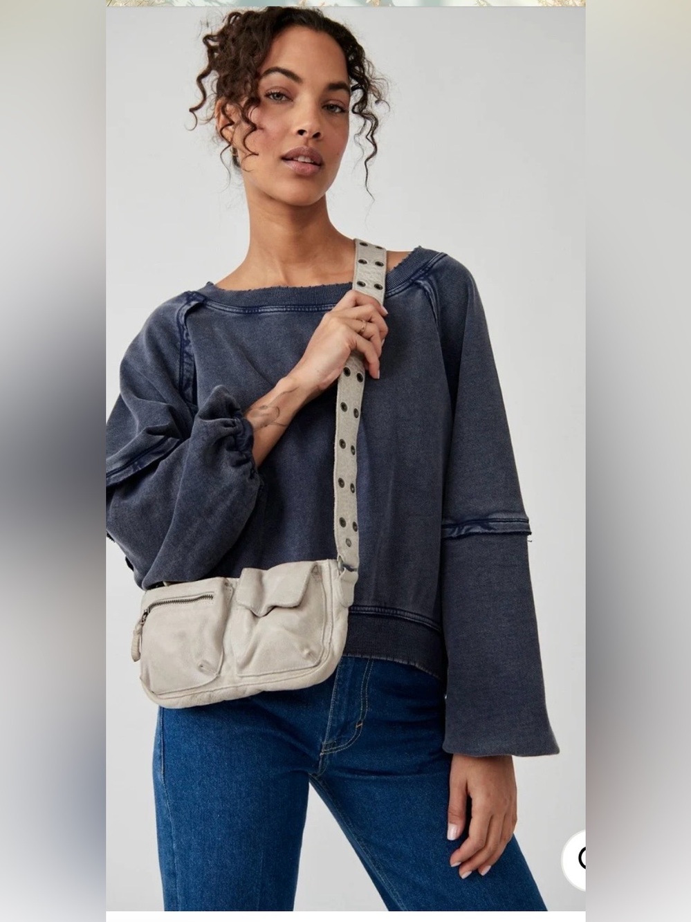 New Free People Wade Leather
Sling Bag!!